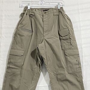 5.11 Tactical Pants Mens 30 X 30 Light Grey Multi Pockets Cargo pants Ripstop